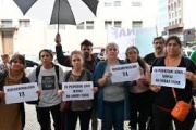 Trabajadores de la SENAF marcharon en repudio a los más de 300 despidos en el área