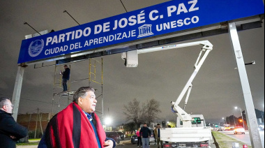 José C Paz avanza en tecnología de seguridad vial: Nuevo Pórtico con cámaras lectoras de Patentes