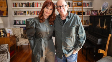 Cristina recibió al cantautor cubano Silvio Rodríguez
