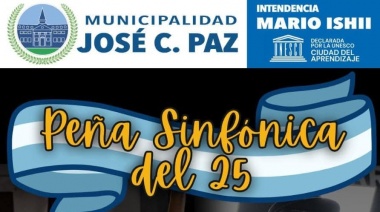 25 de Mayo: Peña Sinfónica en el Teatro municipal de José C Paz