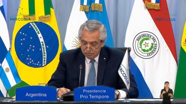 Alberto Fernández insistió en que el Mercosur fue "el que más cedió" en el acuerdo con la Unión Europea
