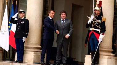 Milei se reunió con Macron en Francia en la previa de la inauguración de los Juegos Olímpicos