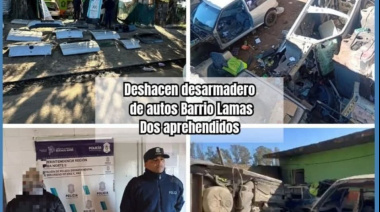 Operativo contra desarmaderos en José C Paz