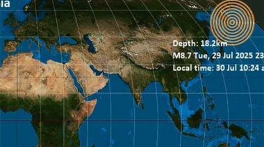 Terremoto de magnitud 8.8 en la península de Kamchatka