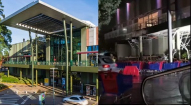 Se derrumbó parte del techo del centro comercial Terrazas de Mayo