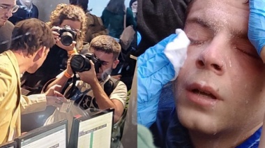 Marcha de jubilados: gasearon al fotógrafo al que intimidó Santiago Caputo
