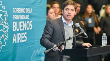 "Lo criminal es parar las obras” aseguró kicillof