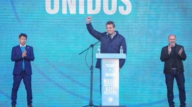 Sergio Massa y Axel Kicillof encabezaron un acto multitudinario