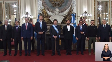 Un rey, presidentes, cancilleres y embajadores saludaron el comienzo de la era Milei