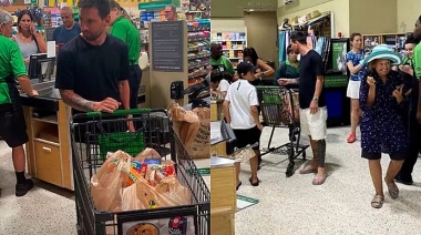 Messi disfruta de la tranquilidad de Miami: fue al supermercado con sus hijos y se sacó fotos con la gente