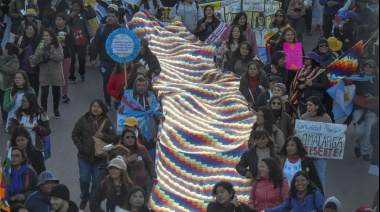 Llega a CABA la marcha del "Malón de la Paz" contra la reforma constitucional en Jujuy