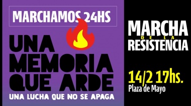 Convocan a la Marcha de la Resistencia: hoy