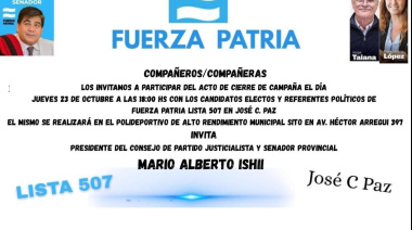 El PJ paceño cierra su campaña