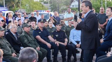 Massa llamó a tener fuerzas de seguridad "mejor pagas" y que la justicia "haga su tarea"