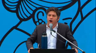 Axel Kicillof encabezó este viernes en la Quinta de San Vicente un acto por el Día de la Lealtad Peronista
