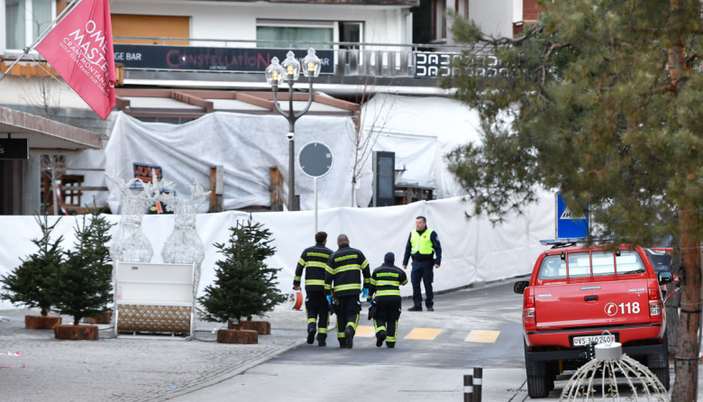 El fuego arrasó un bar de Crans-Montana en plena celebración de fin de año