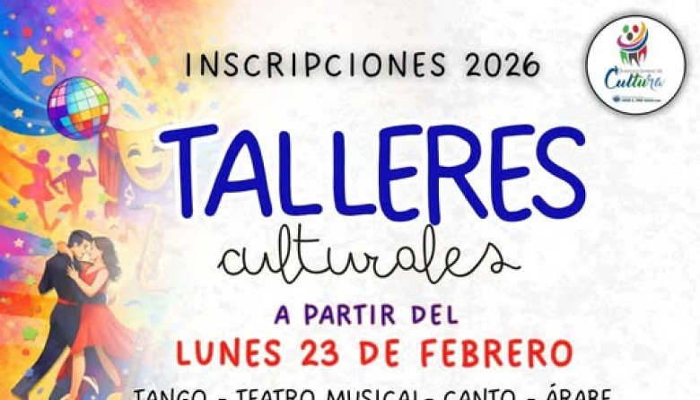 Abierta la innscripción a los talleres  culturales gratuitos en José C Paz