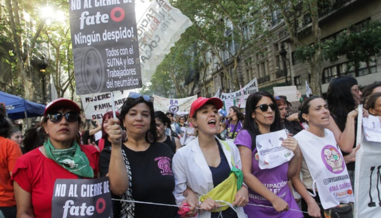 8M en las calles con miles de mujeres en lucha contra el Gobierno de Milei
