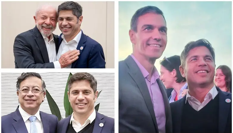 Kicillof en la cumbre progresista de Barcelona sumó gestos de respaldo