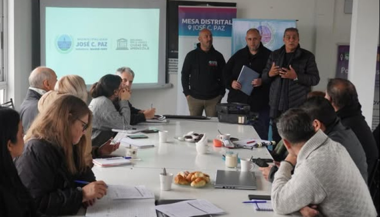 Reunión de la Mesa Distrital del Consejo Provincial de Educación y Trabajo en José C Paz