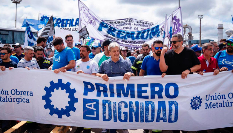 Gremios marcharon contra el fallo que dispuso la intervención de la UOM