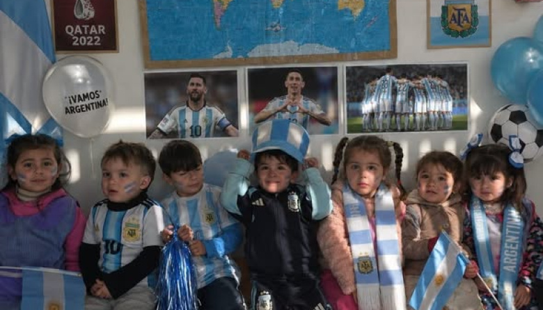 Tarde mundialista en los Centros de Niñez y Primera Infancia de José C Paz