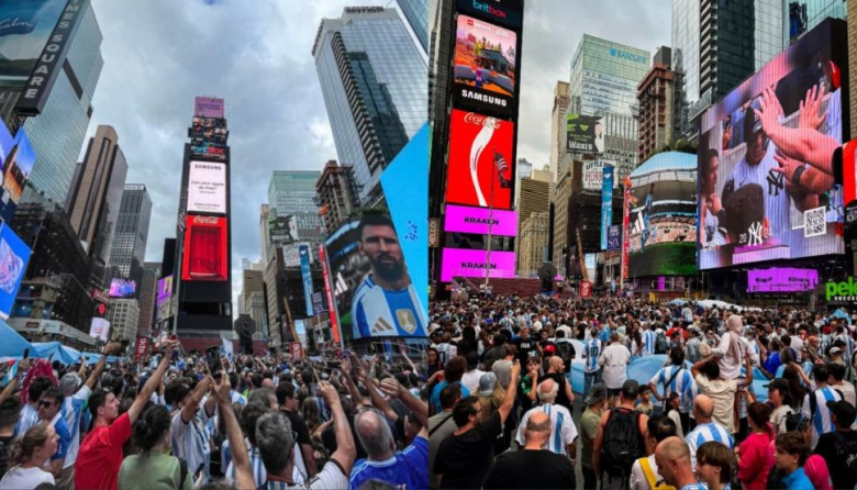 El BANDERAZO argentino en Nueva York