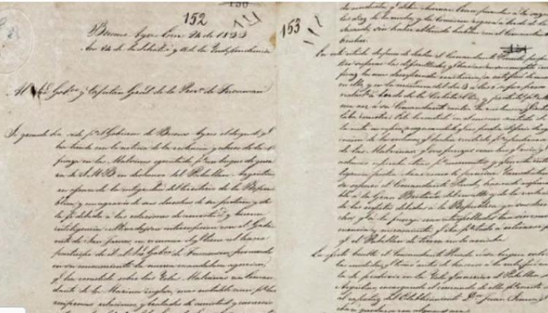 Documento inédito de 1833 sobre la usurpación inglesa de Malvinas
