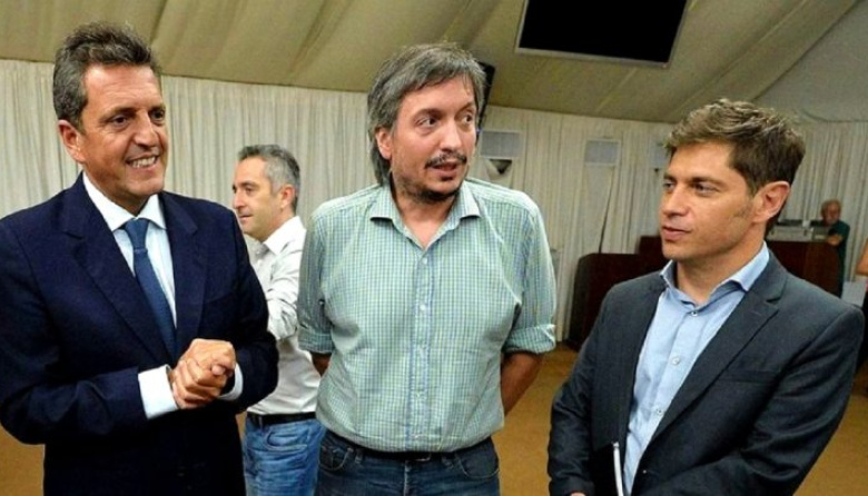 Kicillof, Massa y Máximo volvieron a sentarse juntos a la mesa