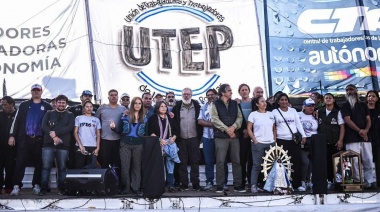 En la 9 de Julio, organizaciones sociales repudiaron el "apriete" del FMI