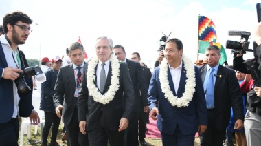 Fernández inauguró obras con Arce en Bolivia: "Queremos construir una América Latina que se integre"