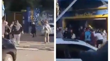 Hinchas de Boca agredieron a los de Colo Colo cuando quisieron colgar una bandera en la Bombonera