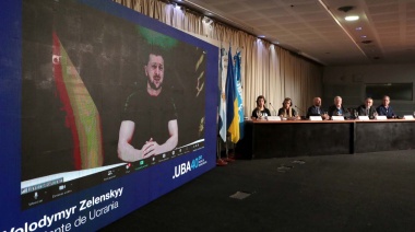 Zelenski participó de una charla en la Facultad de Ciencias Económicas de la UBA