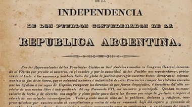 Se recuperó un documento original de la declaración de la Independencia de 1816