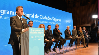 Massa presento el Programa Integral de Ciudades Seguras