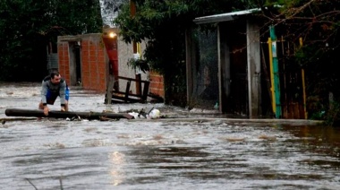 El Servicio Meteorológico Nacional elevó a nivel rojo el alerta por tormentas