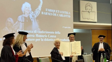 Estela de Carlotto fue distinguida con la “Laurea Honoris Causa” por la Universidad de Roma