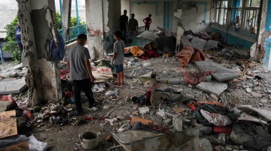 Ejército israelí bombardeó una escuela de Gaza
