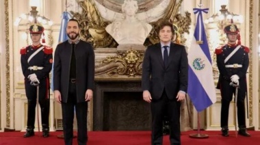 Milei se reunió con Bukele en Casa Rosada