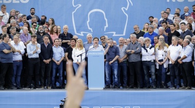 Kicillof en el acto por el Día de la Lealtad: "lo voy a decir hoy para que entiendan cómo es ¡Viva Perón carajo!"