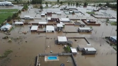 Temporal que azota la provincia: mas de mil evacuados, 300mm de agua en 24 horas