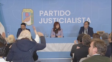 Cristina también habló a la militancia