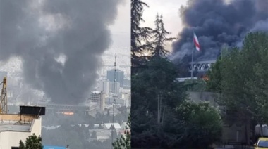 Israel bombardeó la TV estatal iraní en plena transmisión en vivo