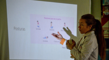 Taller de lactancia materna en Casa Vida de José C Paz