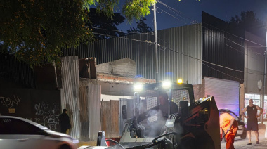 Repavimentación en Av Perón y Jorge Newbewry