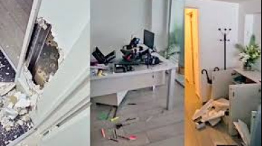 Atacaron y destruyeron la sede central del Sindicato del Vidrio