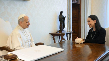 Corina Machado se reunió con el Papa y el jueves va a la Casa Blanca