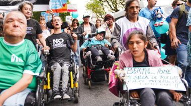 Realizaron una nueva marcha para exigir la aplicación completa de la Emergencia en Discapacidad