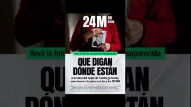 A 50 años del golpe, la convocatoria es para “que digan dónde están”