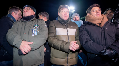 El gobernador Axel Kicillof participó de los actos por Malvinas en Río Grande y Ushuaia